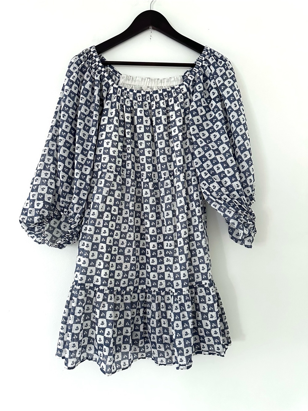 Cleobella Hattie Piazze Check Mini Dress Size
